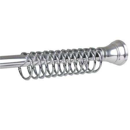 Utopia Alley Utopia Alley HK4SS Vivtoria Never Rust Rustproof Zinc Shower Curtain Rings for Bathroom Shower Rods Curtains; Chrome - Set of 12 HK4SS